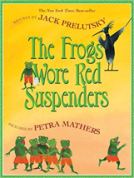 Frog wore red suspenders
